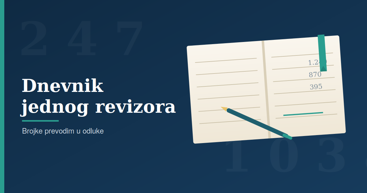 Zašto vlasnici beže od sopstvenih brojki (i zašto pišem ovaj dnevnik)