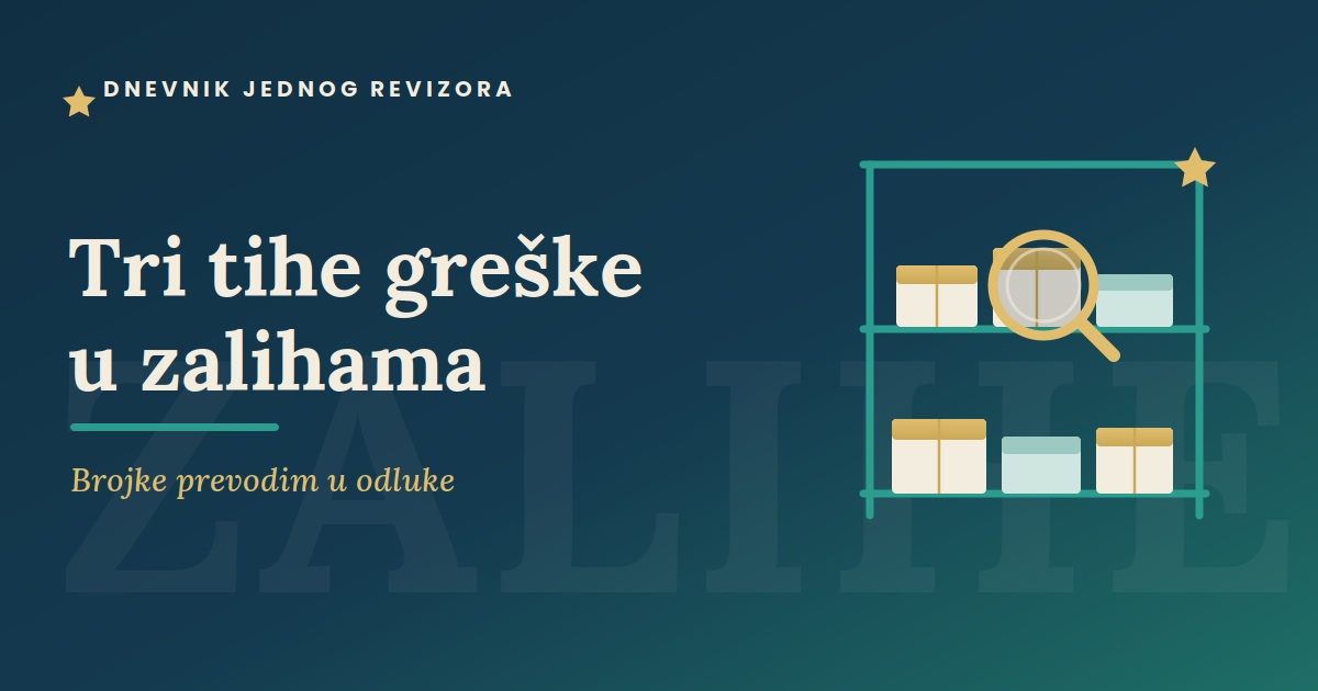 Zalihe mogu da budu tačne do komada — a iznos i dalje pogrešan